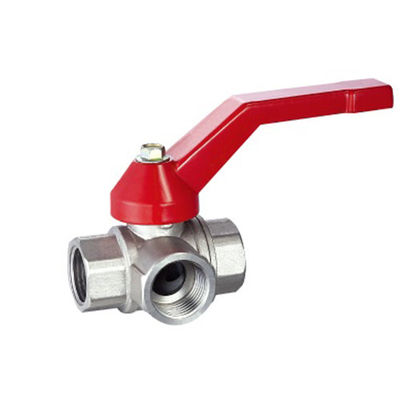 MB fabriek Drie kogel kleppen vrouwelijke metalen connector NPT BSP draad messing koper kogel klep water klep