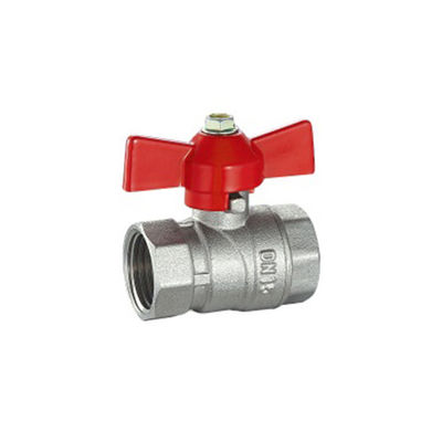 Gesmeed ANSI SS Messing Gedrukt Ball Valve Met Virgin Ptfe Zit En Blow Out Proof Stem