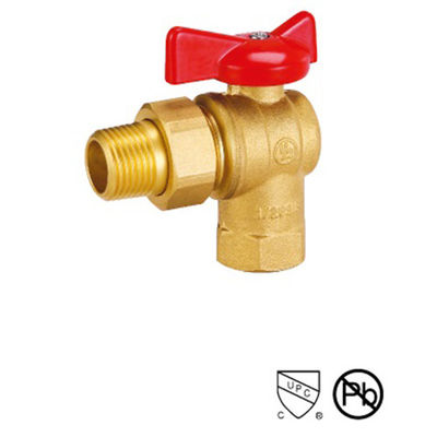 LT-3020 90 graden gasklep gesmeed twee-stuk lichaam full-port 1/2 " Messing balk klep