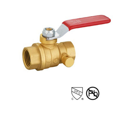 Chroomgeplatte of zinklegering met draad 600 Wog-klep met afvoerhandvat van staal 1/2" 3/4" 1 ′′
