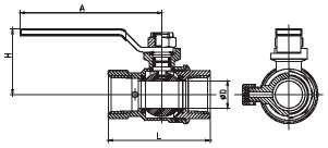 Chroomgeplatte of zinklegering met draad 600 Wog-klep met afvoerhandvat van staal 1/2" 3/4" 1 ′′