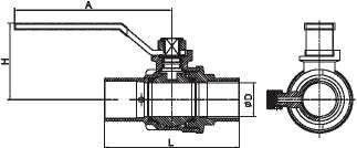 600WOG 150WSP Full Port 1/ 2 Solder Ball Valve Met Chroom Plating Of Zinklegering 1/2 ′′