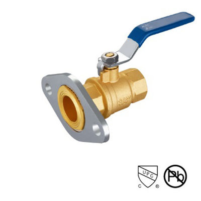 STD Port Flange Messing 1/ 2 inch Solder Ball Valve Flange End Steel Chrome Plating 3/4 "