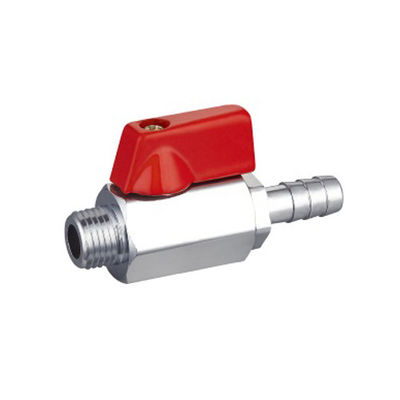 PN25 Mini Ball Valve Vrouwelijk en Mannelijk Gedrukt Ball Valve Met Carbon Steel Handle