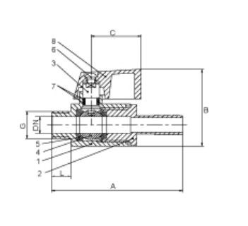 PN25 Mini Ball Valve Vrouwelijk en Mannelijk Gedrukt Ball Valve Met Carbon Steel Handle