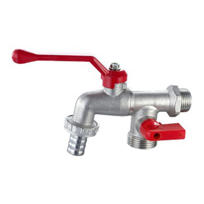 Messing lichaam en kunststof handvat Bibcock Ball Valve Hexagonal Cap Bib Cock Valve