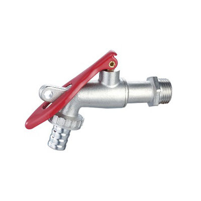 fabriek Gedrukt sluitbaar Bibcock Messing Ball Valve En Plastic Handle Ball Valve