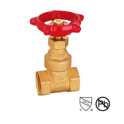 Gegooid lichaam Messing Vrouwelijke draad 4 inch Gate Valve Messing Connect Handmatige stroom