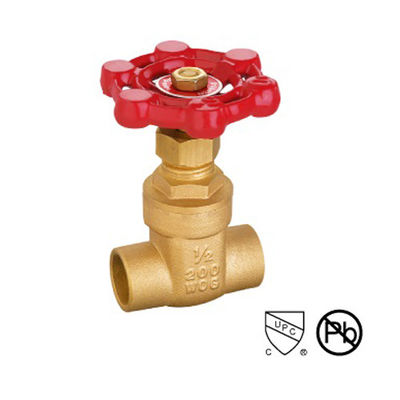 Gegote body Messing Solder 2 inch Messing Gate Valve / Water Gate Valve