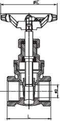 NPT BSP legeringsstaal hekklep Messing voor olie-gas / Messing water hekklep