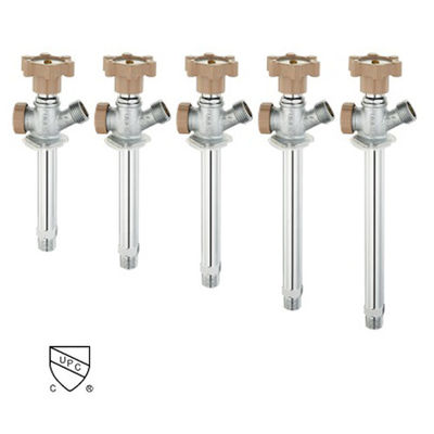 Gedrukt Quarter Turn Anti Siphon Frost Free Valve Multiturn Sillcock Messing Voor US