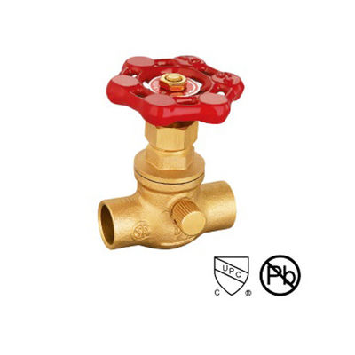 1/2′′ -3/4′′ Solder Ends Connect Brass Stop Valves Met Drain Brasscraft Stop Valve