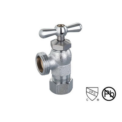 Chroomoppervlakte met draadhoudende ring Messing ketel afvoerklep voor machine tuin