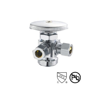 Koperen half inch hoek klep gegooid Chrome Plating kraan Hoek stop klep