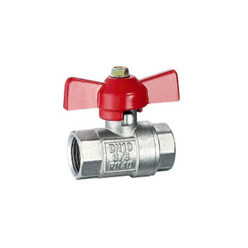 HPb59-1 Mini Valve Ball Valve Virgin Ptfe Seat Brass Ball Valve Met -20C-180C Werktemperatuur