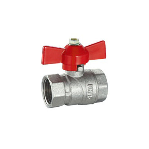 Gesmeed ANSI SS Messing Gedrukt Ball Valve Met Virgin Ptfe Zit En Blow Out Proof Stem