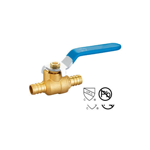 hoogwaardige Plain of Bronze Coating Pex X 3/8"-1" Pex Ball Valve met Drain 600WOG messing