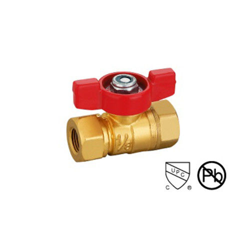 1/8-1/4 Mini Ball Valve met ANSI B1.20.1 600 Wog Messing Ball Valve