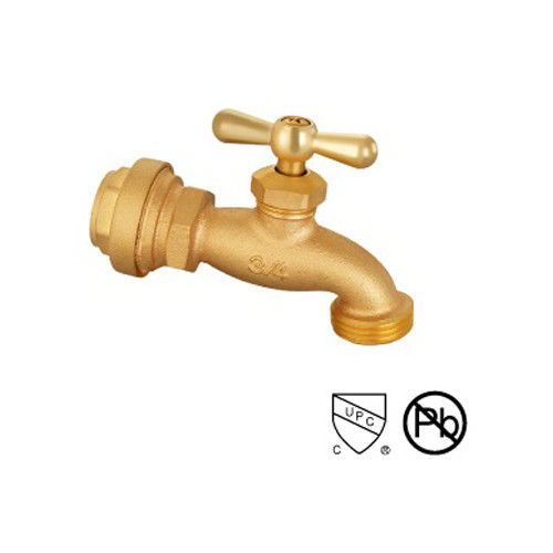 Messing snel verbonden stopbalklep voor water met zink legering handvat pijp fitting klep