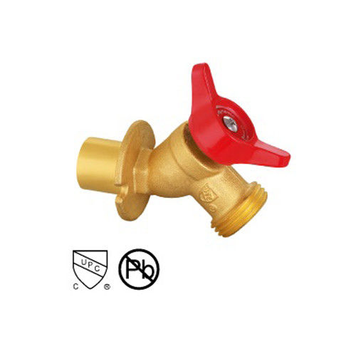 Cock Ball Core Hose Bibb Valves Mannelijk Gedrukt ANSI Met Messing Lock Nut