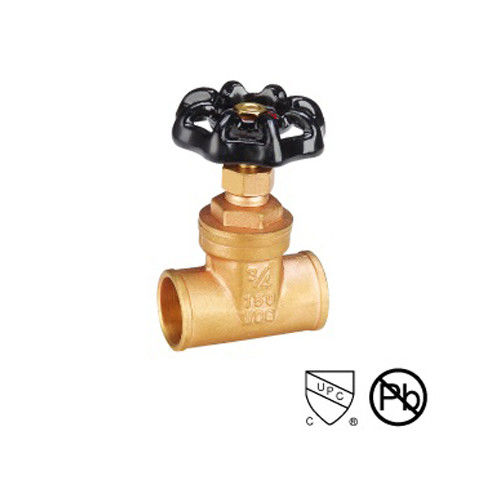 SS Messing Gate Valve Casting Body Gedrukt Water Gate Valve Connect Manual Power Zwart Handwiel