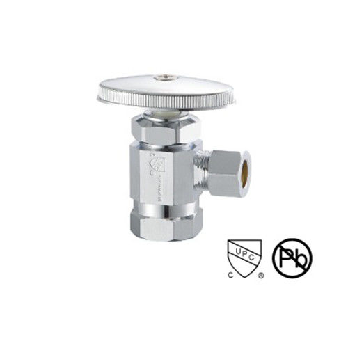 Chroomoppervlakte Messing Hoekventiel 1/ 2 Inch 150 PSI 100g 200°F Temperatuur
